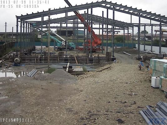 ПУ панель Стальная рама Хранилища холодная комната Предварительно разработанные металлоконструкции по заказу