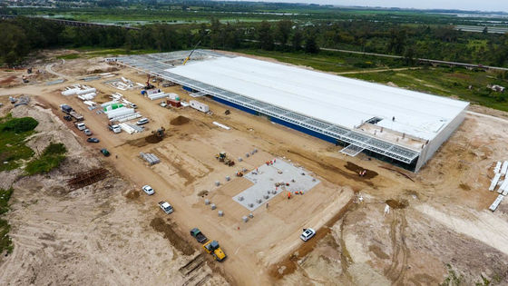 Стандарт GB Q355b Стальная сборка конструкции металлического ангарного склада