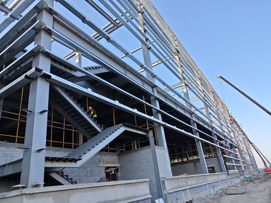 Декоративная алюминиевая панель и стеклянная занавесная стена современная конструкция из готовой стали коммерческие здания