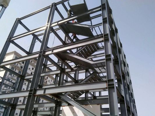 3-5 этажей Префабрикованные стальные каркасы Склады офисы Торговый центр Коммерческие здания