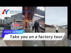 Современное стальное жилое здание с фасадной конструкцией